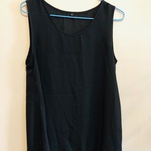 Sleeveless Black Top